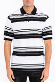 Old School Striped Pique Polo Shirt- 2 Colors