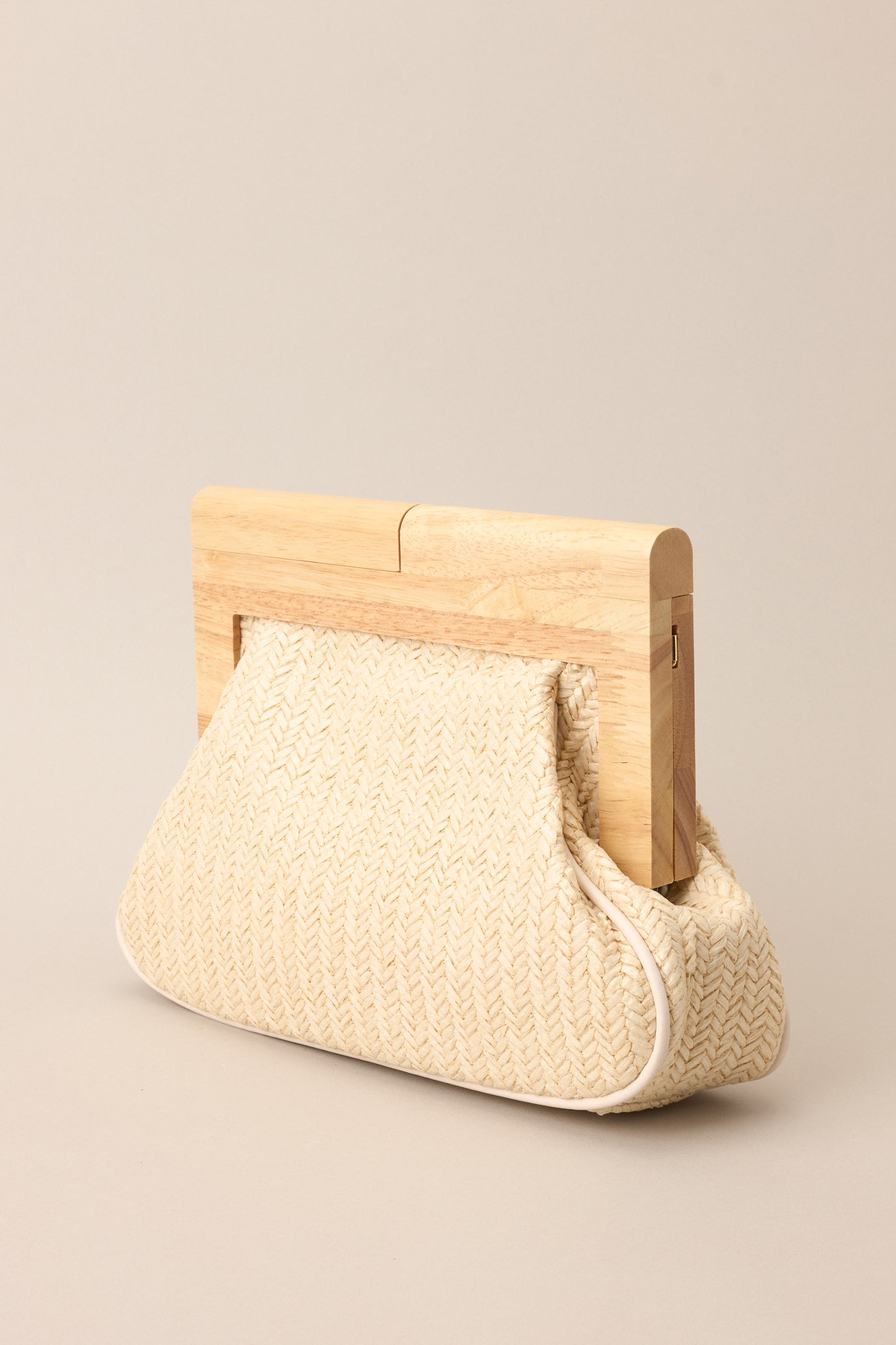 Convertible Rattan Clutch