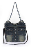 Vintage Denim Iconic Tote Bag- 2 Colors