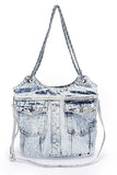 Vintage Denim Iconic Tote Bag- 2 Colors