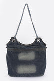 Vintage Denim Iconic Tote Bag- 2 Colors