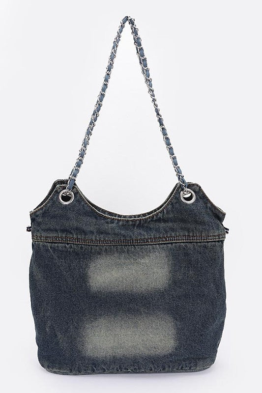 Vintage Denim Iconic Tote Bag- 2 Shades