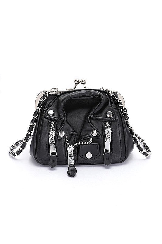 Iconic Leather Jacket Swing Bag- 4 Colors