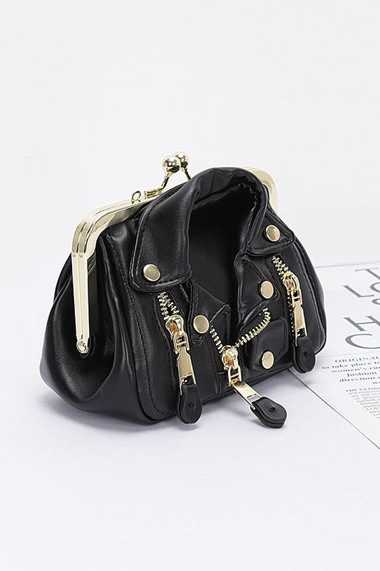 Iconic Leather Jacket Swing Bag- 4 Colors