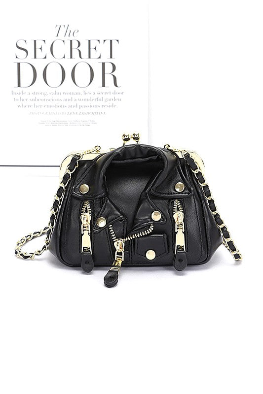 Iconic Leather Jacket Swing Bag- 4 Colors