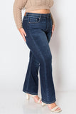 PLUS SIZE CORSET HIGH RISE DOUBLE WAIST BOOTCUT JEANS