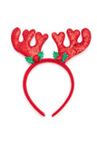 Sequins Christmas Reindeer Headband Set