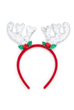 Sequins Christmas Reindeer Headband Set