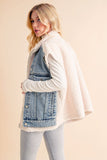 Delli Mixed Denim Vest Jacket