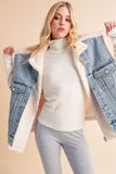 Delli Mixed Denim Vest Jacket