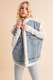 Delli Mixed Denim Vest Jacket
