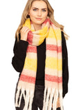 Soft Stripy Winter Scarf-3 Colors