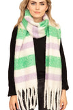 Soft Stripy Winter Scarf-3 Colors