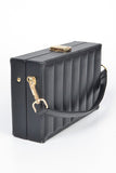 Embossed Box Top Handle Clutch Bag- 3 Colors