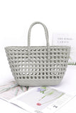 Open Weaved Small Jelly Tote- 4 Colors