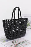 Open Weaved Small Jelly Tote- 4 Colors