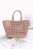 Open Weaved Small Jelly Tote- 4 Colors