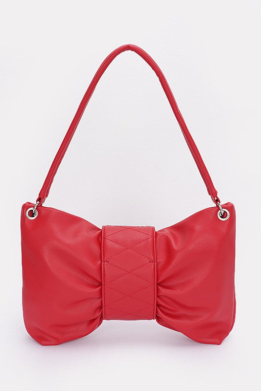 Oversize Bow Shape Shoulder Bag- 4 Colors