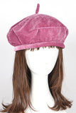 Velour Fashion Beret- 4 Colors