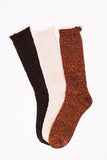 Autumn Vibes Ribbed Ruffle-Trim Socks