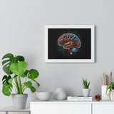 4D Brain Horizontal Framed Poster