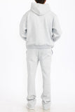 Men's Solid Fleece Flare Stacked SET- 4 Colors