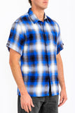 Men's Plaid Short Sleeve Flannel- 8 Colors