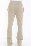 Men's Solid Fleece Flare Stacked Pants- 4 Colors