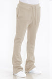 Men's Solid Fleece Flare Stacked Pants- 4 Colors