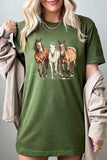 Three Horses Western Graphic Tee- 22 Colors