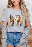 Three Horses Western Graphic Tee- 22 Colors