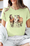 Three Horses Western Graphic Tee- 22 Colors