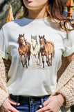 Three Horses Western Graphic Tee- 22 Colors