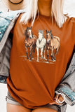 Three Horses Western Graphic Tee- 22 Colors