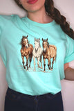 Three Horses Western Graphic Tee- 22 Colors