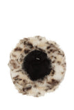 Large Leopard Print Fur Bucket Hat