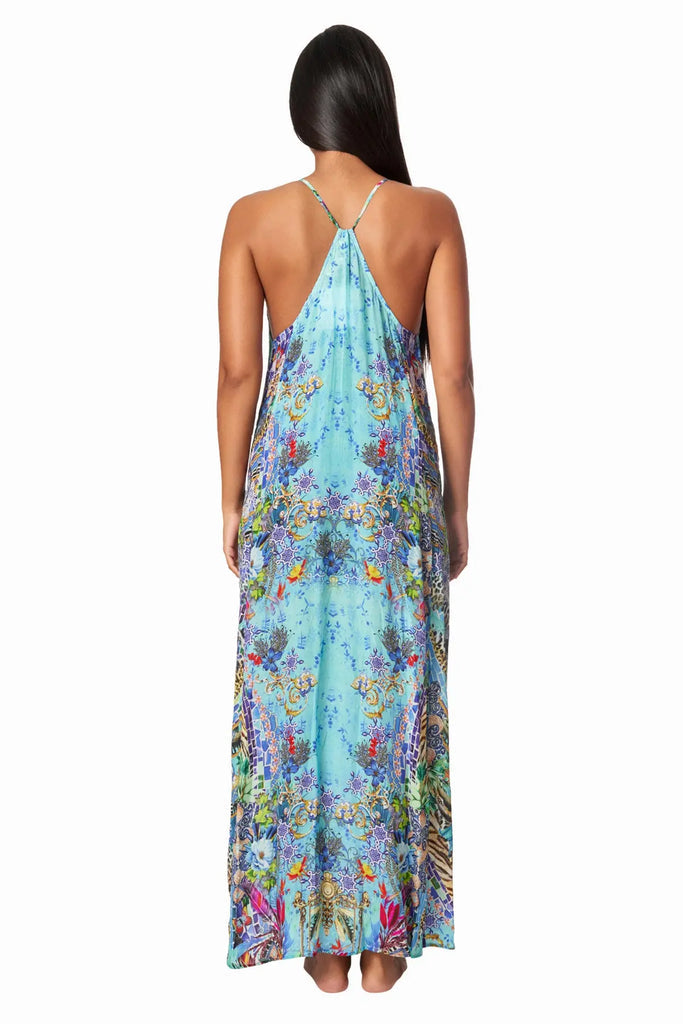 La Moda Resort Poppy Garden Racerback Maxi Dress