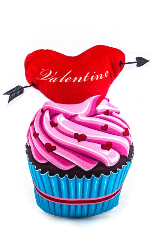 Mini Valentine Cupcake Pillow Cushion
