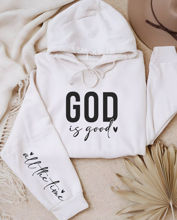 God is Good all the time Graphic Hoodie Sweatshirt- 6 Colors