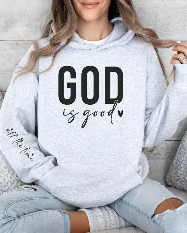 God is Good all the time Graphic Hoodie Sweatshirt- 6 Colors