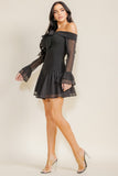 True Intentions Mini Dress- Black