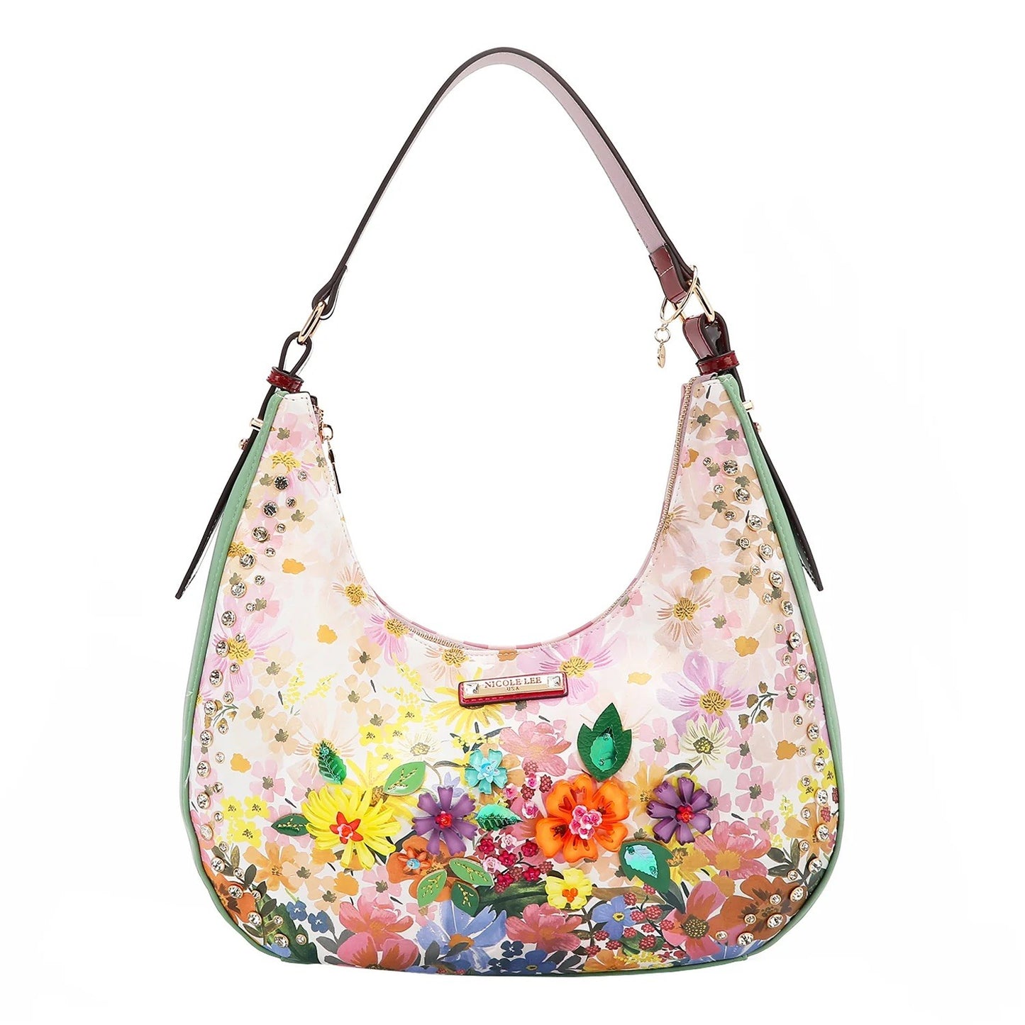 Nicole Lee USA Dreams Blossom Hobo Bag