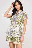 Color Maze Shorts Set- Green