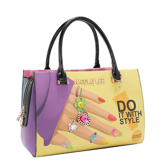 Authentic Nicole Lee USA "Nail Polish" Satchel