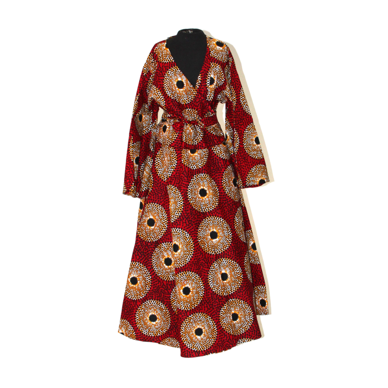 Ankara Print Elegance Wrap Dress- 3 Colors