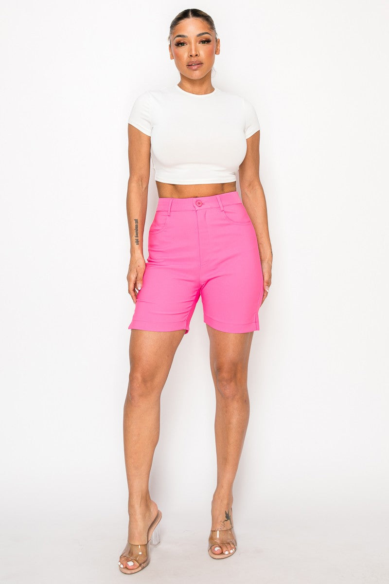 Golf Straight Dressy Bermuda Shorts- 7 Colors