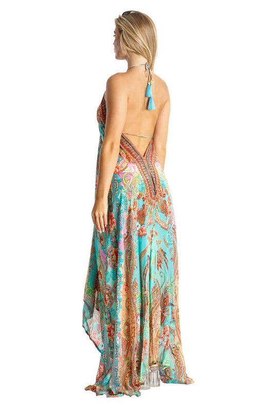 La Moda Resort Halter 3-Way Wear Maxi Dress #1