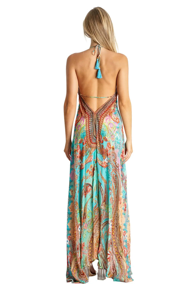 La Moda Resort Halter 3-Way Wear Maxi Dress #1