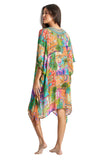 Resort Wear by La Moda Kaftan Dress- Palm Sunrise