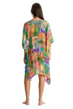 Resort Wear by La Moda Kaftan Dress- Palm Sunrise